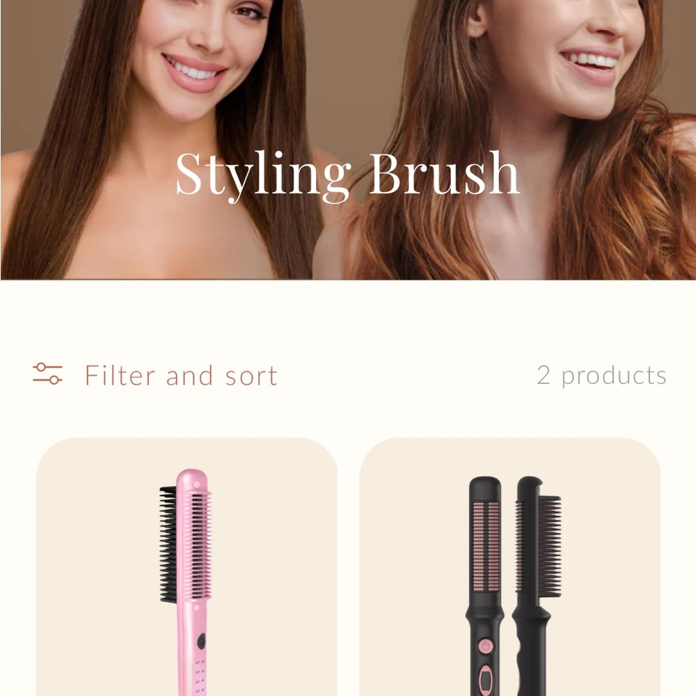 Soleil Styling Comb in Pink Ionic Technique , never used comes with a warranty